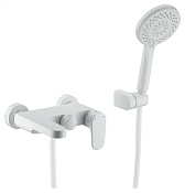 Boheme Spectre Смеситель для ванны с душевым комплектом: ручной душ, излив 19 см, цвет: matt white 453-MW