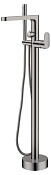 Boheme Spectre Смеситель напольный с душевым набором - ручной душ, шланг, цвет: gun metall 459-GM