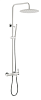 Boheme Uno Душевая стойка: смеситель, ручной душ, верхний душ 30 см, цвет: white/chrome 468-WCR