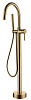Boheme Uno Смеситель напольный с душевым набором - ручной душ, шланг, держатель, цвет: matt gold 469-MG