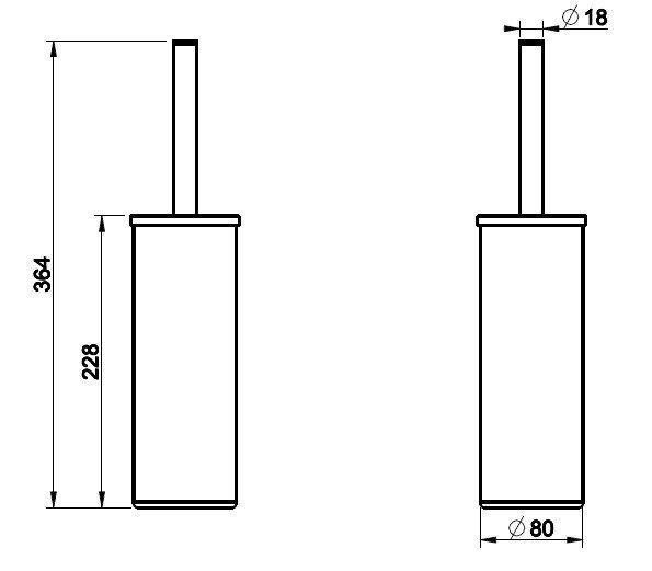 Gessi Rilievo Ершик напольный, цвет: Brushed Brass PVD 59543#727