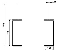 Gessi Rilievo Ершик напольный, цвет: Brushed Brass PVD 59543#727