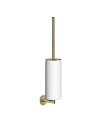 Gessi Tondo Ершик для унитаза подвесной с белой колбой, цвет: brushed brass PVD 63619#727