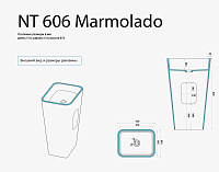 NT Bagno Gelato Раковина напольная 51х41хh87 см, цвет: белый матовый NT606