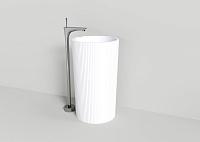 NT Bagno Bravo Раковина напольная 50х50хh85 см, цвет: белый матовый NT703