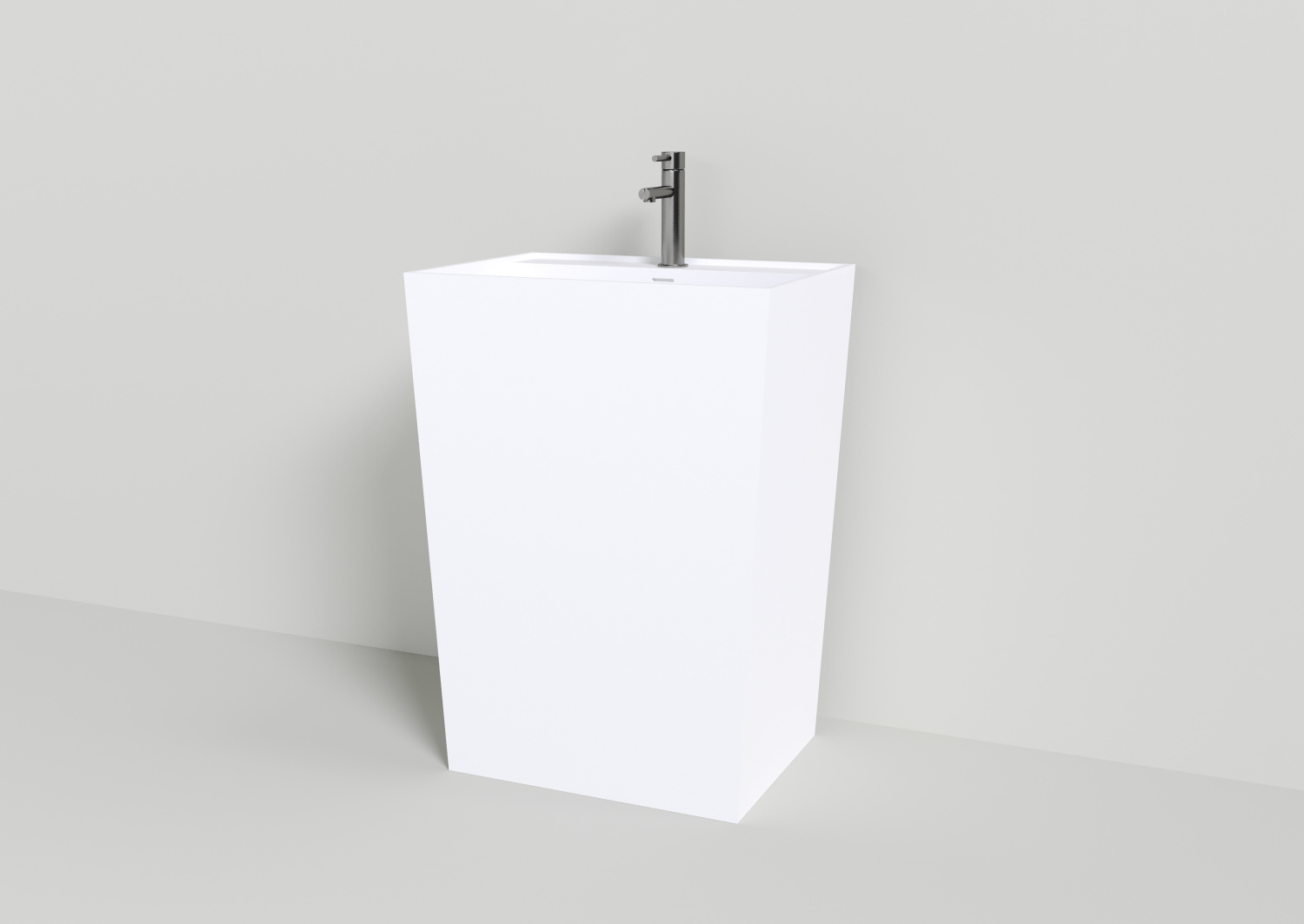 NT Bagno Padova Раковина напольная 60,2х42,5хh85 см, цвет: белый матовый NT406