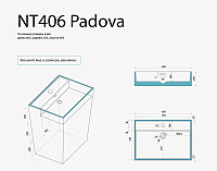 NT Bagno Padova Раковина напольная 60,2х42,5хh85 см, цвет: белый матовый NT406