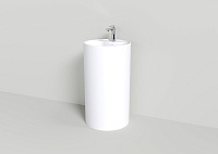 NT Bagno Rimini Раковина напольная 45,5х45,5хh85,5 см, цвет: белый матовый NT407