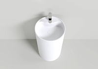 NT Bagno Rimini Раковина напольная 45,5х45,5хh85,5 см, цвет: белый матовый NT407