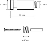 Bemeta Omega Крючок подвесной цвет: хром 104506092