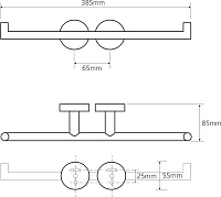 Bemeta Omega Держатель туалетной бумаги подвесной цвет: хром 104201072