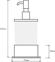 Bemeta Plaza Дозатор настольный цвет: хром 140109161