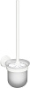 Bemeta White Ершик для унитаза подвесной со стеклянной колбой, цвет: белый матовый 104113014