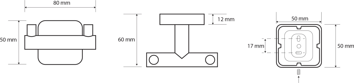 Bemeta Tasi Крючок двойной цвет: хром 154106032