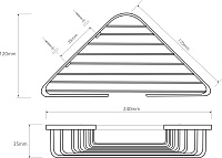 Bemeta Cytro Полка подвесная 24x12 см, цвет: хром 104308175