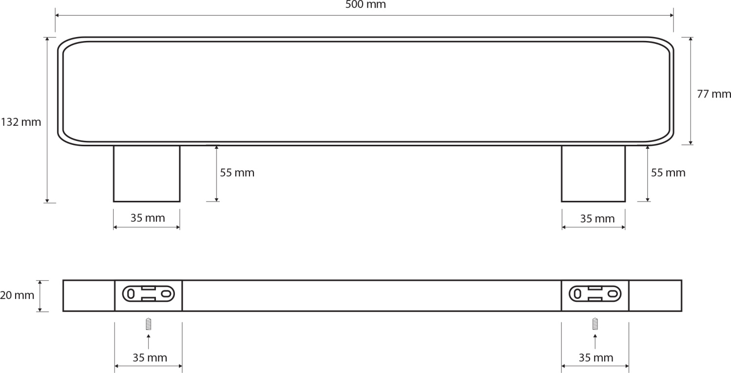 Bemeta Nero Полотенцедержатель двойной, цвет черный 135004080