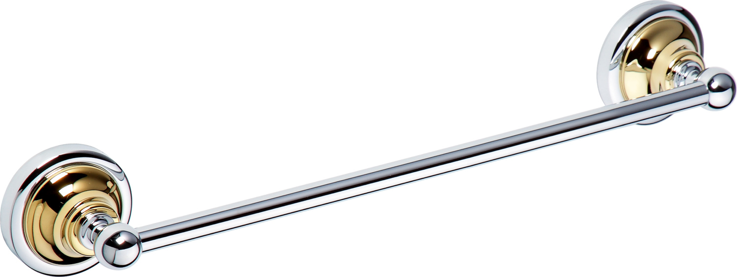 Bemeta Retro Полотенцедержатель подвесной 35,5x6,5 см, цвет: золото/хром 144204018