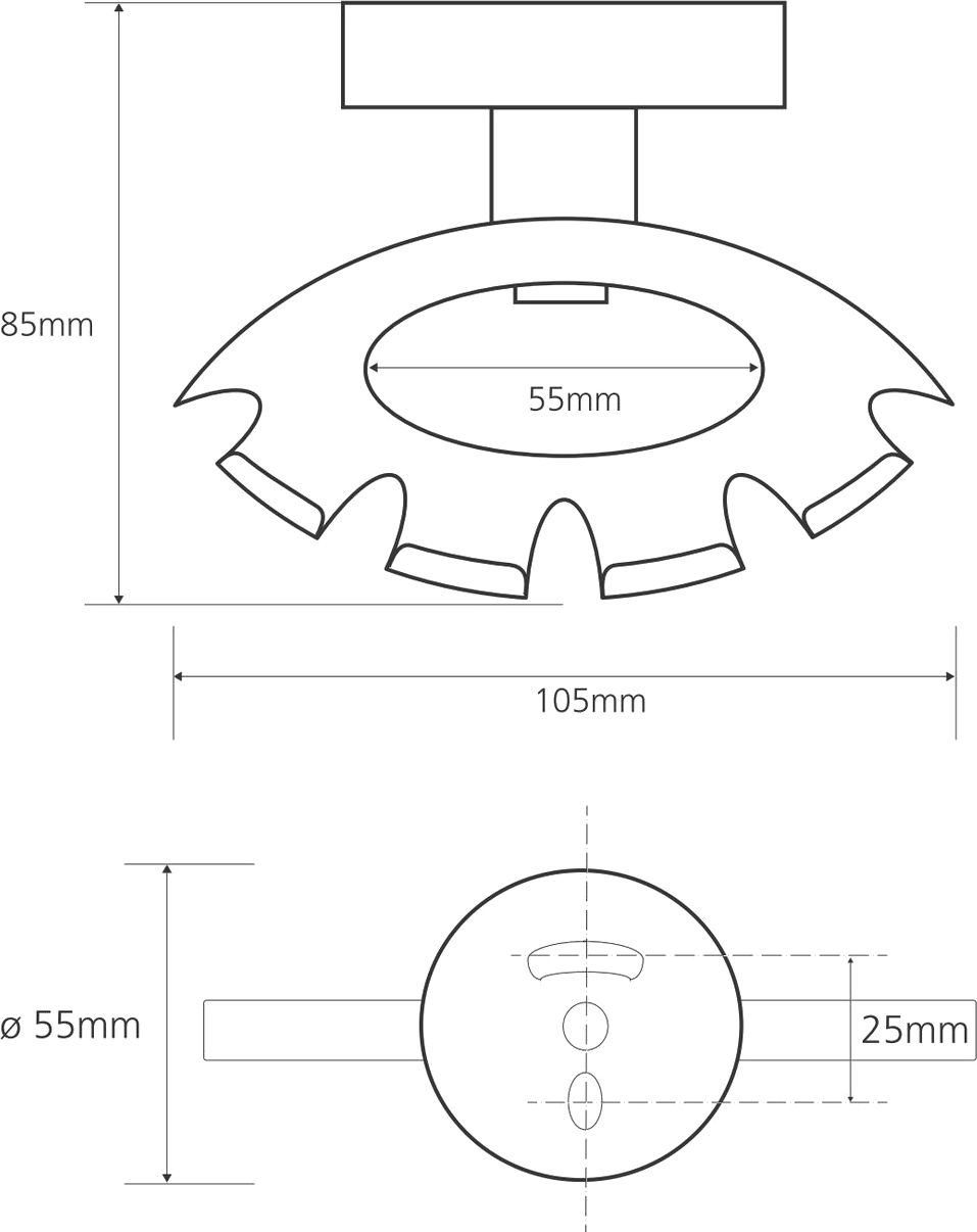 Bemeta Omega Держатель для зубных щеток подвесной, цвет: хром 104110032
