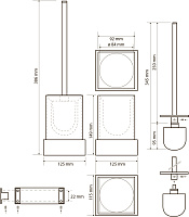 Bemeta Gamma Ёршик подвесной, цвет: хром 145413092