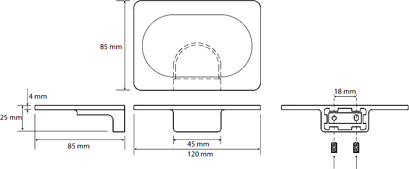 Bemeta Organic Металлическая мыльница цвет: хром 157108331