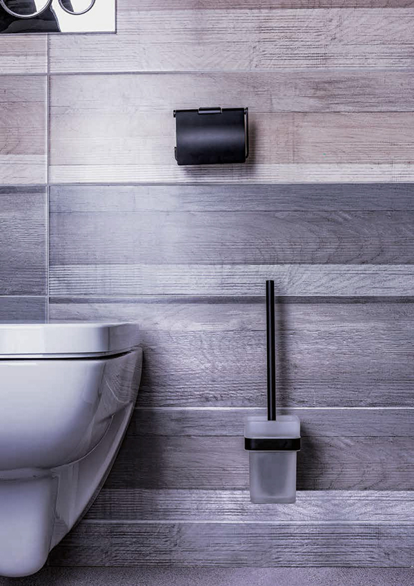 Bemeta Nero Держатель для туалетной бумаги с крышкой, цвет  черный 135012010