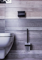 Bemeta Nero Держатель для туалетной бумаги с крышкой, цвет  черный 135012010