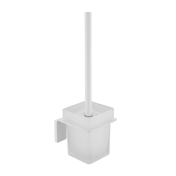 Iddis Slide Ершик для унитаза подвесной со стеклянной колбой, цвет: белый SLIWTG0i47