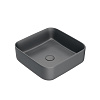 Iddis Bridge Раковина накладная к столешнице, 39x39 см, цвет: серый BRIGM04i27