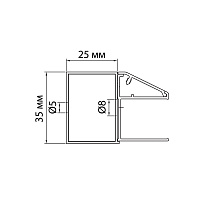 Iddis Slide Монтажные аксессуары для двери в нишу,цвет: черный SLI4BS0i23