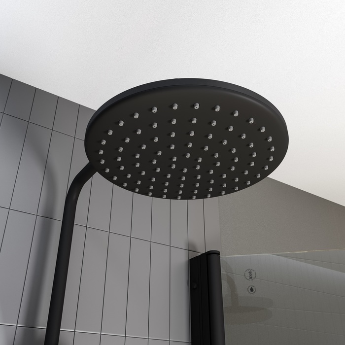 Iddis Ray Душевая стойка с верхним душем 30х36х115h см, цвет: черный RAYMS3Fi76