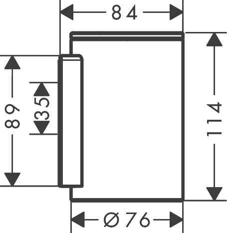 Axor Universal Circular Стакан подвесной, латунь, цвет: черный 42804670
