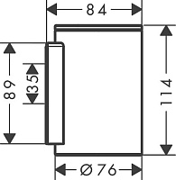 Axor Universal Circular Стакан подвесной, латунь, цвет: черный 42804670