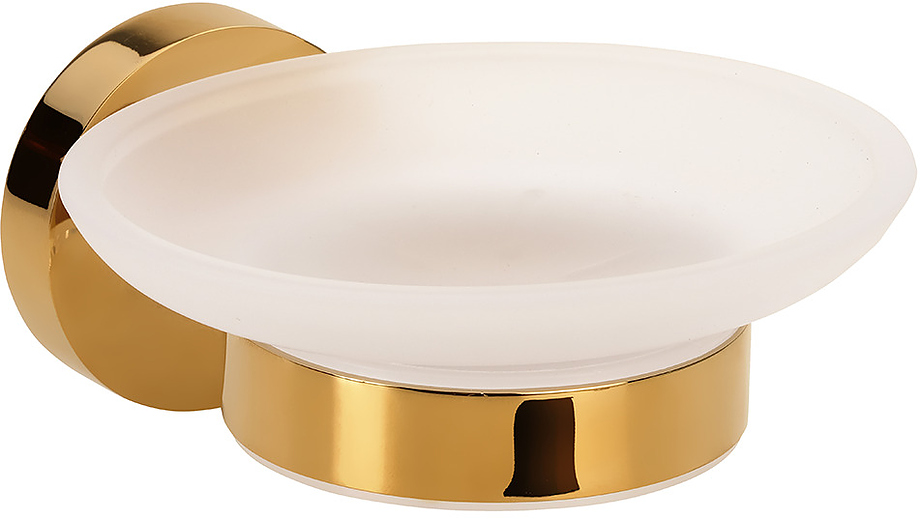 Bemeta Brilo Мыльница, стеклянная, подвесная, цвет: золото глянцевое 161108042