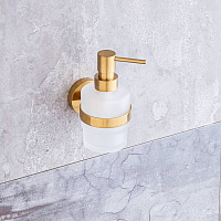 Bemeta Sablo Дозатор для жидкого мыла, 200 мл, подвесной, цвет: золото матовое 160109102