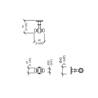 Devon&Devon First Class Крючок двойной, цвет золото светлое DD33330OT