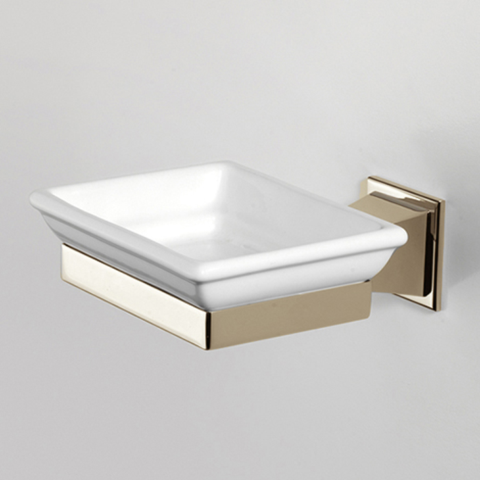 Devon&Devon Time Мыльница с керамической чашей, подвесная, цвет: золото TM301OT