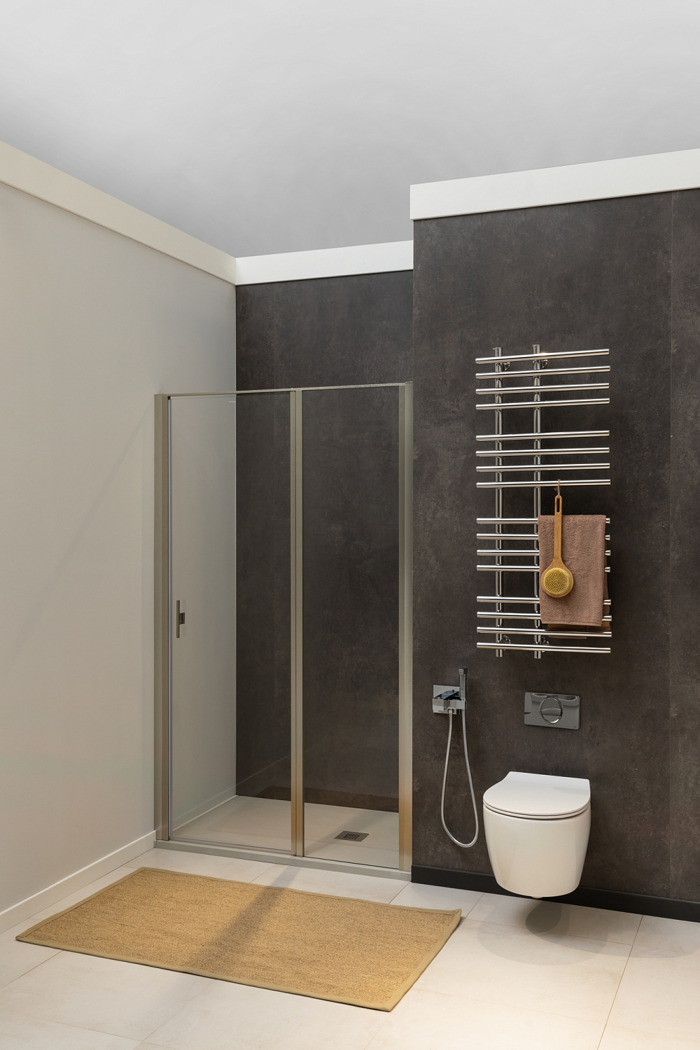 Allen Brau Priority Душевая дверь 90 см, цвет: серебро браш 3.31002.BA