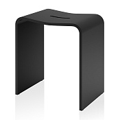 Decor Walther Black Stone Stool Душевая табуретка 46x40xh28 см, цвет матовый черный 0974760