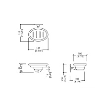 Devon&Devon Cavendish Мыльница подвесная, цвет золото WM01