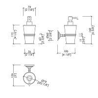 Devon&Devon Chelsea Дозатор для жидкого мыла, цвет хром DD230CR