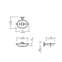 Devon&Devon Chelsea Мыльница подвесная, цвет золото DD214IN