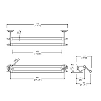 Devon&Devon Chelsea Полотенцедержатель двойной, цвет хром DD200CR