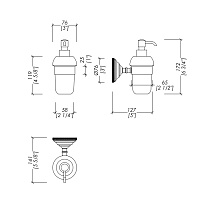 Devon&Devon Diamond Дозатор для жидкого мыла, цвет бронза WHD530BRBI