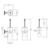 Devon&Devon Diamond Ершик подвесной, цвет хром WHD520CRBI