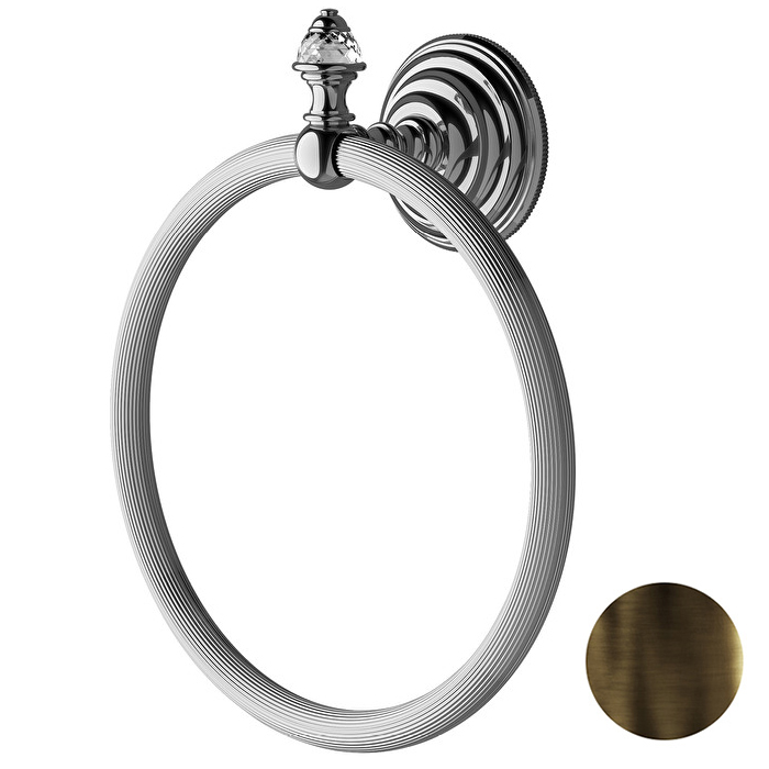 Devon&Devon Diamond Полотенцедержатель кольцо, цвет бронза WHD507BR