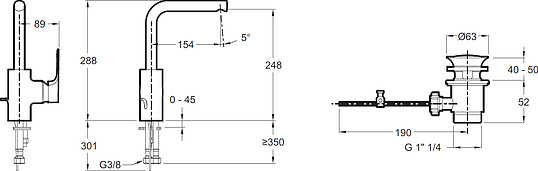 Смеситель Jacob Delafon Aleo+  для раковины E72357-CP