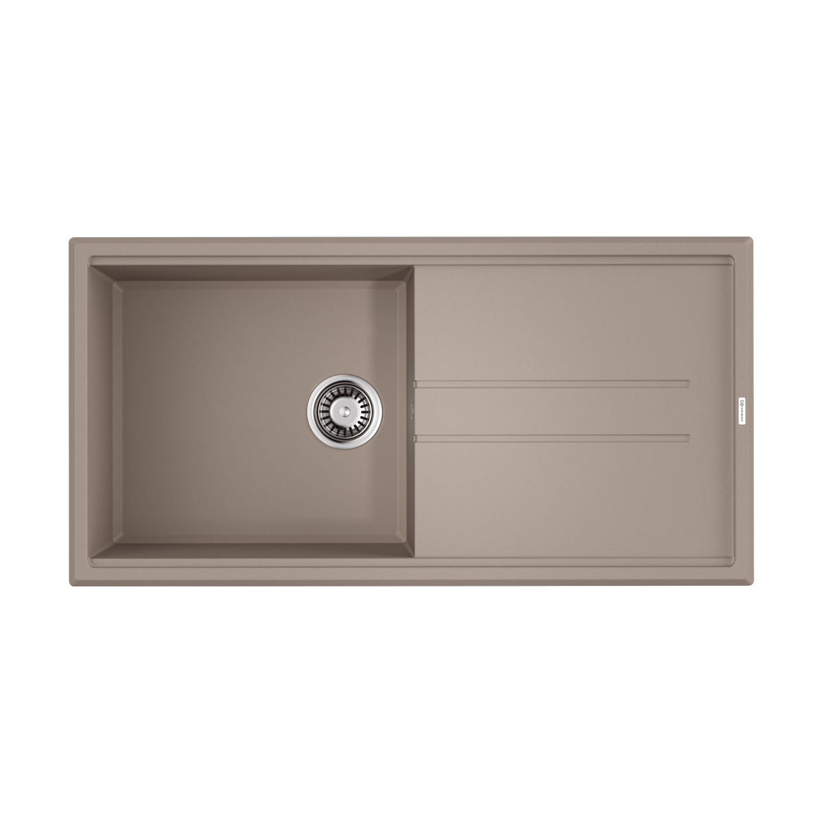 Omoikiri Tedori 100-SA Кухонная мойка Tetogranit 100x51 см, цвет: бежевый 4993918