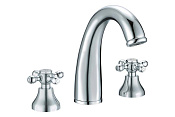 Boheme Tradizionale Chromo Смеситель для раковины, 3 отверстия, излив 13,8 см, без дк, цвет: chrome 277