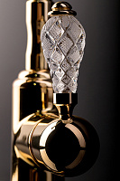 Boheme Crystal Смеситель для раковины высота излива 22 см, без донного клапана, цвет: gold 282-CRST