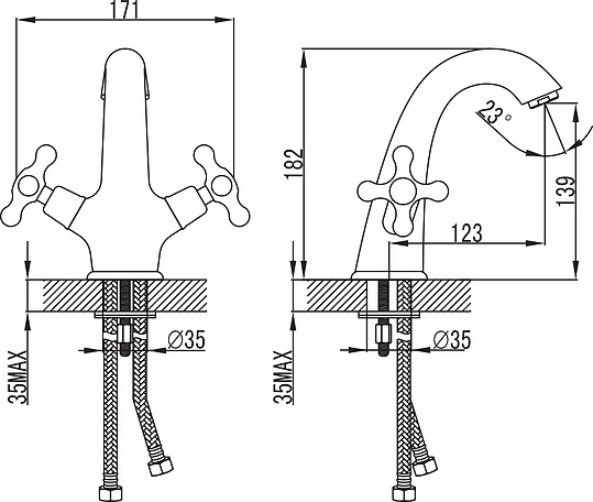 Iddis Jeals Смеситель для раковины, цвет: хром 19004T4C